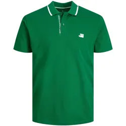 Jack & Jones Poloshirt LOGAN Polo Kurzarmshirt mit Kontraststreifen und Logo-Details