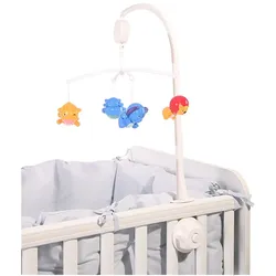 Lorelli Musik Mobile wilde Tiere Melodie vier Tiere abnehmbar Aufzugsmechanismus weiß