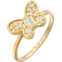 Elli Schmetterling Butterfly Zirkonia 925 Silber Ringe   Damen 