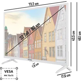 Telefunken XF32SN550SD-W 32" LED Full HD TV weiß