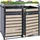 MCW Mülltonnenverkleidung J81 125 x 132 x 80 cm anthrazit