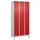 C+P Fächerschrank ""Classic Plus"", 4 Fächer übereinander, Abteilbreite 30 cm, mit Füßen, Feuerrot (RAL 3000), 195x90x50 cm/ 12 Fächer