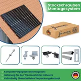 Campergold Stockschrauben PV Montagesystem für Wellblech, Blechdach, Wellplatten, geeignet für 2 Module