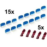 genisys 15 Kabel Verbinder + 5 Anschlussklemmen kompatibel für AL-KO Robolinho 3000 3100 solo ® wiederverschließbare Box - Original 3m