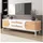 stilvora TV-Lowboard 170x46x39,5 cm Weiß MDF/Spanplatte/Massivholz