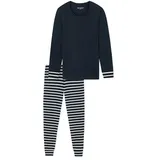 Casual Essentials Schlafanzug Single-Jersey Qualität für Damen NACHTBLAU 42