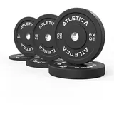 ATLETICA Hantelscheiben Bumper Plates Set, 70 kg