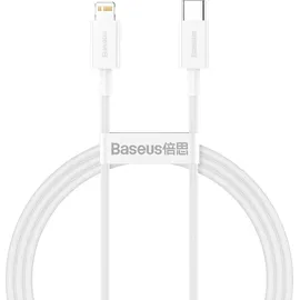 Baseus USB-C-auf-Lightning-Kabel 1 m, Weiß Schnellladung 20 W iPhone PD