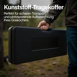 evocamp Gaskocher 2-flammig mit Piezozündung