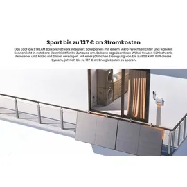 EcoFlow Balkonkraftwerk Bifazial 800 W inkl. 800 W EcoFlow Wechselrichter
