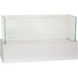 Vivanno Deko-Windlicht Kerzenhalter rechteckig CANDELITO - Weiß Matt 50x20x29