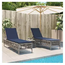 vidaXL Sonnenliege 55 x 0 x 96 cm Grau