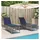 vidaXL Sonnenliege 55 x 0 x 96 cm Grau