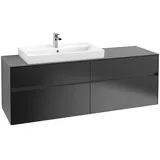 Villeroy & Boch Waschbeckenunterschrank Collaro 4 Auszüge 160 x 54,8 x 50 cm Schwarz