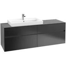 Villeroy & Boch Waschbeckenunterschrank Collaro 4 Auszüge 160 x 54,8 x 50 cm Schwarz