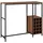 [en.casa] Bartisch Trøndelag 120 x 40 x 105 cm Schwarz/Walnuss