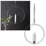 Star Trading LED-Kerze 063-43 3W Silber 28 cm