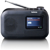 Lenco PDR-026BK tragbares DAB+/FM-Radio mit Bluetooth), Radio, schwarz