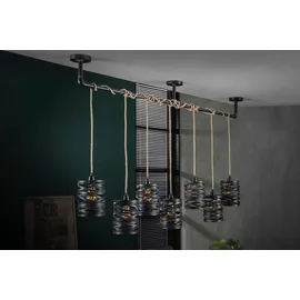 KAWOLA Hängeleuchte ALMAS Hängelampe 7-flammig Metall schwarz