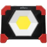 Wiha Akku-Baustrahler 30W, 3.000 lm, mit 3 Leuchtmodi, Scheinwerfer für Baustelle mit Stellfuß & Magnet, aufladbar USB-C (45698)