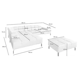 KAWOLA Ecksofa Leder