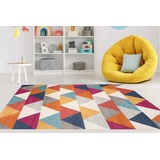 Mazovia Teppich LAZUR_Geometric, 120x170, Geometrisch, Modern, Kurzflor, Gemustert bunt 120x170