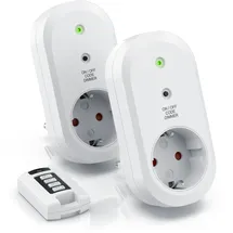 Bearware Funksteckdose Weiß 2 St.