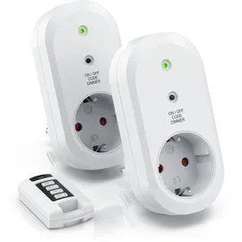 Bearware Funksteckdose Weiß 2 St.