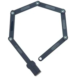 PROPHETE Fahrradschloss, mit Fingerabdrucksensor, 80 cm - schwarz