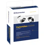 SOENNECKEN CD/DVD Hülle 03750 mit Fenster Papier weiß 100 Stück
