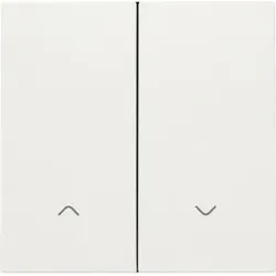 Niko Züblin 101-31006 Abdeckung für elektronischen Doppel Rollladenschalter, white 10131006