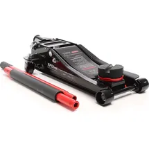 XPOtool Rangierwagenheber hydraulisch 3t, 85-500mm Hubhöhe, Fahrbarer Wagenheber, Autoheber mit Doppelkolben und Vier Rollen