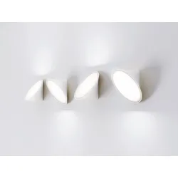 Moderne einflammige LED-Wand-/Deckenleuchte Orchid Axo Light - Weiß