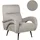 Beliani Sessel SVALOV Cord 75 x 75 x 75 cm Grau