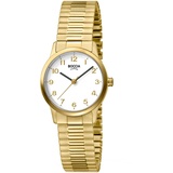 Boccia Titanium Boccia Damen Analog Quarz Uhr mit Titan vergoldet