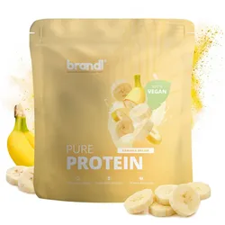 brandl® Premium Proteinpulver VEGAN Banane | veganes Eiweißpulver mit zugesetzten Aminosäuren 1000 g