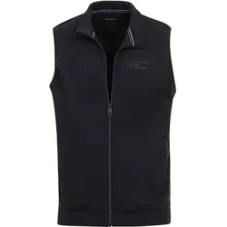 Sweatweste CASAMODA "CASAMODA Sweatweste uni", Herren, Gr. XXL, blau (dunkelblau), 100% Baumwolle, Westen