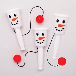 Schneemann Fangball-Spiele  (pro Set 5) Mitgebsel