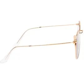 Ray Ban Round Flat Lenses RB3447N 001 53-21 shiny gold/classic green