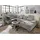 ed exciting design MEDAN Wohnlandschaft Taupe, & Ausziehbares Sofa mit Schlaffunktion und Bettkasten - 324 x (218) cm, (B/H/T)