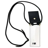 Cadorabo Hülle für Samsung Galaxy NOTE 5 Schutzhülle in Schwarz Handy Kette Silikon Kordel abnehmbares Etui