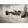 alpi möbel LOFT-U 180-280 x 77 x 90 cm dunkelgrau/weiß