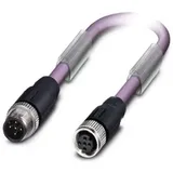 Phoenix Contact 1507557 Sensor-/Aktor-Datensteckverbinder, konfektioniert M12 Stecker, gerade, Buchse, gerade 2.00 m Polzahl Sensoren: 5 1 St.