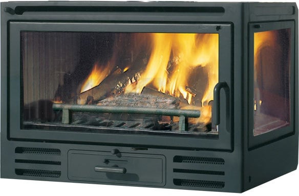 Edilkamin Kamineinsatz Firebox Riga 49 SX Glas links | 9,6 kW