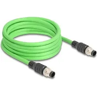 DeLock M12 Kabel A-kodiert 8 Pin Stecker zu Stecker