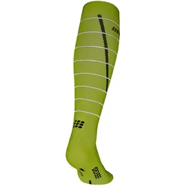 CEP Reflective Compression Socks Tall gelb