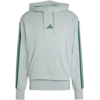 adidas Essentials 3-Streifen Kapuzensweat Herren Grün L