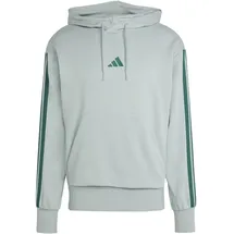 adidas Essentials 3-Streifen Kapuzensweat Herren Grün L
