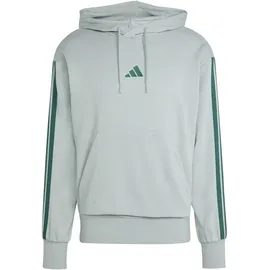 adidas Essentials 3-Streifen Kapuzensweat Herren Grün L