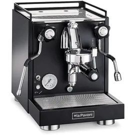 La Pavoni New Cellini Classic nera mit Milchaufschäumer und Wasserfilter